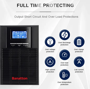 Banatton <strong>3KVA</strong> Online <strong>UPS</strong> PF 1.0 High Frequency Factory Directly Sale for Bank - Product Image 3