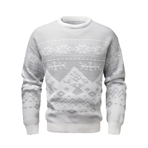 <span class=keywords><strong>Pull</strong></span> de Noël pour <span class=keywords><strong>homme</strong></span> personnalisé, respirant, anti-plis, anti-rétrécissement, séchage rapide, tricoté, avec logo frontal, style 'ugly sweater' amusant, pour l'hiver - Product Image 4