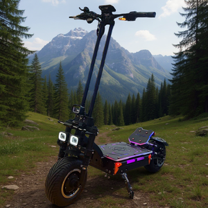 Scooter Eléctrico Plegable para Adultos de Buena Calidad, Batería de Litio de 72V 50AH, Motor de 15000W, Llanta de Vacío, Bloqueo con Llave, Scooter Eléctrico de 13 Pulgadas - Product Image 1