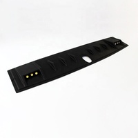 Couverture de toit avant de voiture noire mate avec LED pour Isuzu Dmax 2016-2019, accessoires automobiles