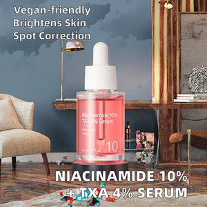 Suero Facial Coreano OEM con 10% de Niacinamida + 4% de TXA, Corrector de Manchas Oscuras, Iluminador, con Arbutina, Algas Marinas, Astaxantina y Hamamelis - Product Image 2