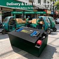 Batteries au lithium-ion 72V 75Ah avec BMS intelligent certifié UN38.3 pour moto électrique, export en gros, décharge 2C, 1500 cycles