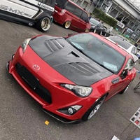 Capot en carbone GT86 pour Toyota 86 BRZ, capot en fibre de carbone véritable, type Vars 12 - 19, couvre-moteur avant de voiture, kit carrosserie