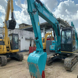 Excavadora de orugas de segunda mano, bien mantenida, excavadora usada Kobelco SK140 de 14 toneladas - Product Image 4