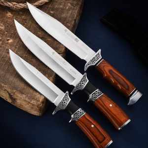 มีดพับสแตนเลสคุณภาพสูง ด้ามไม้ ปรับแต่งได้ตามต้องการ OEM มีดพกพาสำหรับเอาตัวรอดกลางแจ้ง มีดแคมป์ปิ้งพกพา DIY - Product Image 6