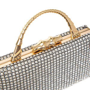 2024 Luxury Custom Clutch Purse Pu Boxy Pearl Rhinestone Vintage <strong>Bride</strong> Evening <strong>Bag</strong> Ladies Diamonds Clutch <strong>Bag</strong> <strong>for</strong> Women - Product Image 4