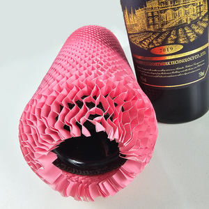 Envoltura de Papel de Panal Ecológica para Botellas de Vino, Funda Protectora Acolchada de Kraft Sostenible para Botellas de Vidrio - Product Image 5
