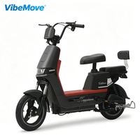 Vélo électrique personnalisé OEM/ODM 48V 350W, scooter électrique intelligent léger à deux roues en acier haute teneur en carbone pour adultes