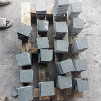 Pavés en granit noir G654 pour patio, pavés circulaires en granit pour allée, pavés en granit pour bricolage, prix de gros abordable