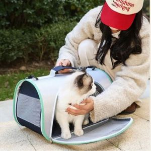 Sac de transport pliable et respirant pour animaux de compagnie, sac à main portable pour voyages en plein air, pour petits chiens, chiots et chatons - Product Image 2