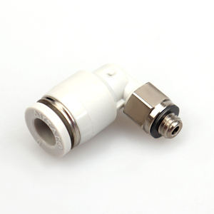 Gran oferta, codo de ajuste neumático de <span class=keywords><strong>pl</strong></span>ástico <span class=keywords><strong>PL</strong></span>, rosca macho, juntas de conexión rápida, accesorio neumático de conexión de empuje de alta calidad, China - Product Image 4