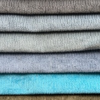 714 # Tissu d'ameublement en velours pas cher, tissu en velours bleu marine, tissu en velours brossé pour canapé marocain