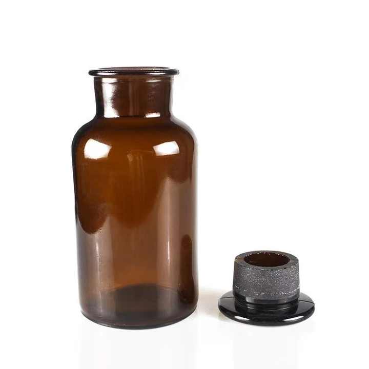 Wholesale Brown clear Cork Glass Jar Apothecary Vintage Tea Storage ...