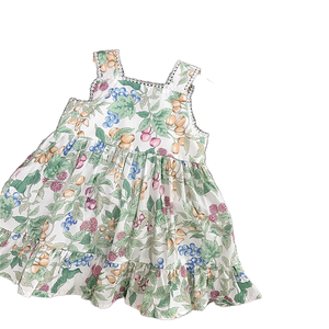 Verano Infant Toddler Pastoral Casual Algodón O-cuello Baby Girl Dress - Product Image 1