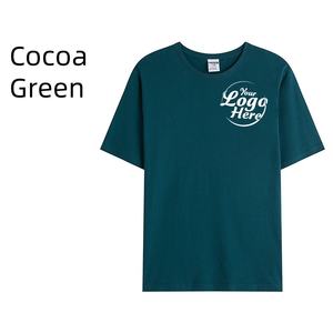 190g mode coton T-Shirt Logo personnalisé imprimé image classe uniforme vêtements promotionnels hommes T-Shirt - Product Image 1