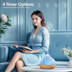 Diffuseur <span class=keywords><strong>d</strong></span>'huiles essentielles électrique 500ml <span class=keywords><strong>à</strong></span> ultrasons Té<span class=keywords><strong>l</strong></span>écommande 7 couleurs LED Humidificateur <span class=keywords><strong>d</strong></span>'<span class=keywords><strong>air</strong></span> de table Grandes pièces Ménage - Product Image 5