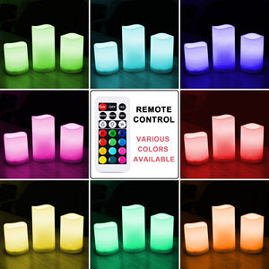 6 pièces de lumières de bougie LED avec télécommande, lumières de bougie LED changeantes de couleur, utilisent 3 piles AAA (piles non incluses) - Product Image 6