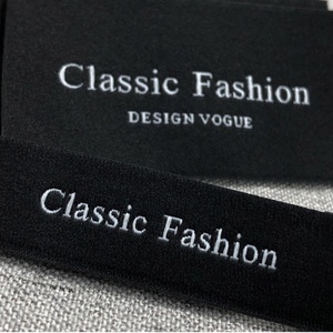 Étiquette tissée personnalisée avec logo, en polyester et coton, pour vêtements, patchs à coudre sur les vêtements, pour sacs, étiquettes principales lavables pour vêtements - Product Image 4