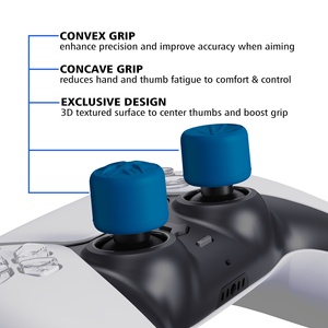 PlayVital - Fundas Ergonómicas de Silicona para Joystick Analógico, Extensor de Agarre para Pulgar, para Control de PS5 y Playstation 4 - Product Image 6