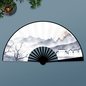 Iscrizione Xuan carta pieghevole ventaglio bianco in stile cinese stile cinese stile stile ventaglio pieghevole ventaglio in bambù ventaglio - Product Image 5