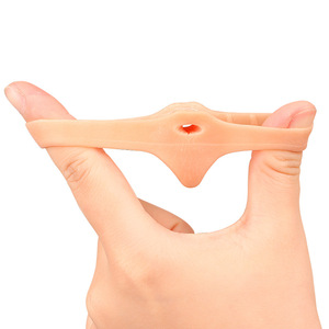 Ngón tay cái valgus orthosis đôi lỗ trắng Gel Toe <span class=keywords><strong>separator</strong></span> chồng chéo tất cả các mùa Nhà máy cung cấp trực tiếp - Product Image 4