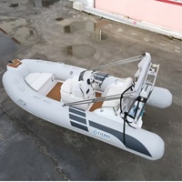 Bateau pneumatique en fibre de verre Pedal Patrol certifié CE, pour la pêche sportive et la dérive, RIB 30HP, 5 personnes, en PVC, à vendre