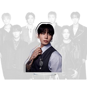 Figuras Decorativas de Acrílico Transparente con Diseño de Jungkook, Jimin, V, Jin, RM, Jhope y Suga, para Mesa, Venta al Por Mayor - Product Image 2