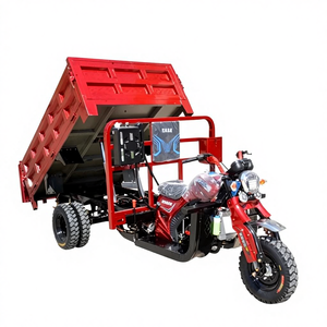 Tricycle agricole motorisé à cinq <span class=keywords><strong>roues</strong></span>, robuste, pour le transport de marchandises, à benne basculante, pour le transport de carburant transfrontalier - Product Image 3