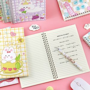 Venta al por mayor bobina cuaderno lindo dibujos animados Escuela Primaria estudiante espiral cuaderno papelería - Product Image 3