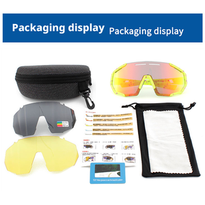 Children's Polarized Cycling <b>Sunglasses</b>-Lightweight TR90 Frame Full Rim Design Windproof UV Protection <b>for</b> Outdoor Climbing - Product Image 2