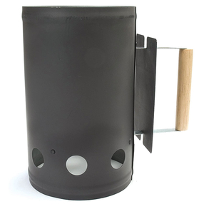 Allume-<span class=keywords><strong>charbon</strong></span> portable grande capacité en acier au carbone noir pour barbecue extérieur, fumoir et tonneau à <span class=keywords><strong>charbon</strong></span> - Product Image 4