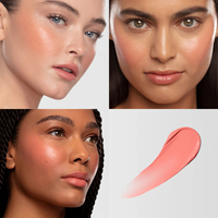 Palette de voiles de blush crème mats longue durée de luxe à couleur personnalisée maquillage de blush végétalien à haute pigmentation de marque privée