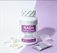 Capsules NAD+ haute puissance, étiquette privée OEM, capsules NAD+ et Resvératrol pour la santé et la vitalité cellulaires