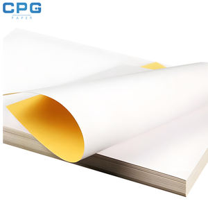 Papier autocollant fluorescent de qualité supérieure en gros, rouleau jumbo 80 g/m², brillant, imprimable, matériau pour étiquettes autocollantes - Product Image 1