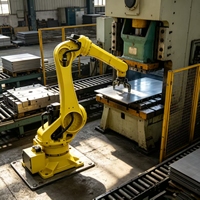 Bras robotisé industriel M-710IC/20M, charge utile de 20 kg, pour l'entretien des machines CNC, avec moteur à engrenages