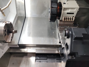 Syntec <span class=keywords><strong>CNC</strong></span> Tháp Pháo Máy Tiện Quay Trung Tâm Slant Giường Thiết Kế C-Trục Sống Dụng Cụ 935 Mm Quay Chiều Dài Nhiệm Vụ Nặng Nề Gia Công Duy Nhất - Product Image 5