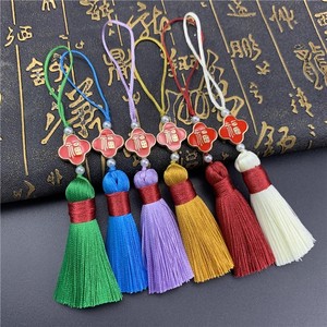 Tassel Charm Pendant 8Cm Zinc Alloy Polyester Unisex Gift <b>Bookmark</b> Phone Charm - Product Image 1