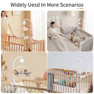 Portable Sound Machine Baby Music Box Spinner avec 3 Modes Baby <span class=keywords><strong>Mobile</strong></span> Music Box Crib <span class=keywords><strong>Mobile</strong></span> Motor - Product Image 6