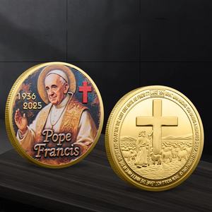 <span class=keywords><strong>Moneda</strong></span> conmemorativa <span class=keywords><strong>del</strong></span> <span class=keywords><strong>Papa</strong></span> Francisco de oro 2025, ficha coleccionable católica, recuerdo religioso, <span class=keywords><strong>moneda</strong></span> de recuerdo, desafío, regalo coleccionable - Product Image 2