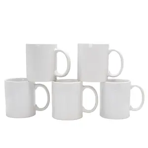 White Ceramic Mugs 11oz White Sublimation Coated Ceramic Mug