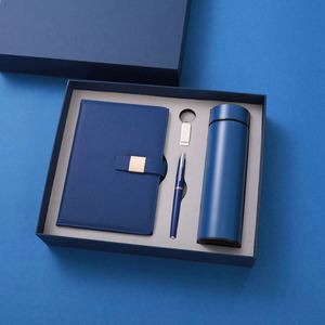 Personalized Customized A5 Notebook Gift Set High Quality Notebook Diary With Gift <b>Box</b> and Pens USB Custom Notebook With Logo - Product Image 5