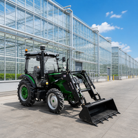 Tracteur 4x4 Supreme 120 CV avec cabine climatisée, système hydraulique robuste, capacité de levage élevée et démarrage électrique