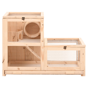 Küçük hayvanlar Hutch egzersiz oyun evi Gerbil kafes Hamster kafes katı ahşap köknar ahşap Hamster kafes - Product Image 3