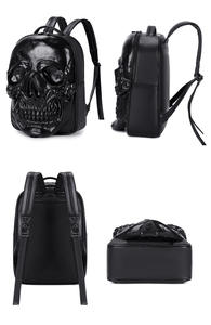 कस्टम 3 डी एम्बेड किए गए यूसीएक्स डेपपैक पॉलीएस्टर वाटरप्रूफ 20-35l क्षमता खोपड़ी पैटर्न जिपर बंद - Product Image 6