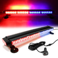Barre lumineuse de toit à 54 LED de 26,5 pouces, barre lumineuse d'avertissement d'urgence ambre, 12-24V, balise clignotante