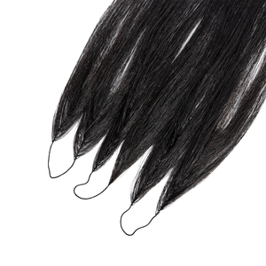 Extensions de cheveux naturels indiens bruts à double trame, style plumes au crochet, couleur naturelle, invisibles, vente en gros - Product Image 6