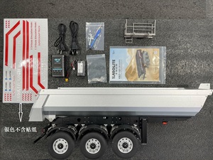 Nuevo Camión Volquete de Aleación 1:14 Kabolite K770S-102 con Semirremolque de Tres Ejes, Remolque de Transporte de Ingeniería con Elevación Eléctrica para K770S - Product Image 1