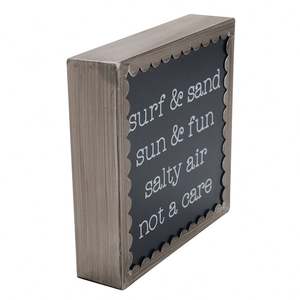 Boîte en métal sérigraphiée avec garniture festonnée pour décoration de vacances - Product Image 4