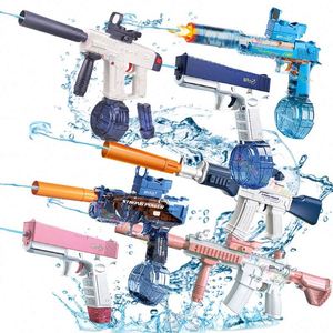 Pistola de Agua Electrónica Totalmente Automática, Pistola de Juguete de Plástico para Jugar en Verano, Pistola de Agua Profesional que Funciona con Batería para Piscina - Product Image 4