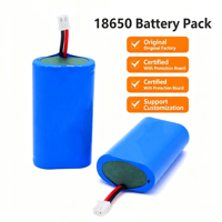 Paquete de Baterías Recargables de Litio 7.4V 2000mAh 2S1P 18650 para Pequeños Electrodomésticos, Personalizable, 1000 Ciclos, -20~+60